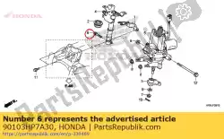 Aqui você pode pedir o parafuso, flange, 10x39 em Honda , com o número da peça 90103HP7A30: