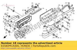 Aquí puede pedir spoiler, l. Lado de Honda , con el número de pieza 83580MCA000: