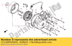 Aquí puede pedir conjunto generador., f de Honda , con el número de pieza 31100MS9004: