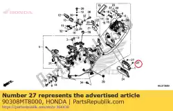 Ici, vous pouvez commander le écrou, capuchon, 6 mm auprès de Honda , avec le numéro de pièce 90308MT8000: