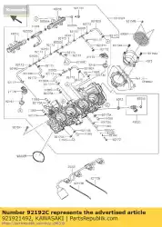 Qui puoi ordinare tube zx1000nff da Kawasaki , con numero parte 921921492: