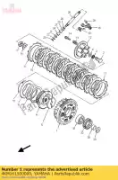 4KM161500000, Yamaha, engrenagem acionada primária comp. yamaha xj 900 1995 1996 1997 1998 2000 2001 2002, Novo