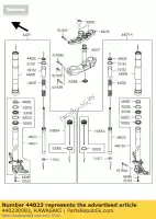 440230093, Kawasaki, cilinder-set-vork zr750nbf kawasaki z 750 2011 2012, Nieuw