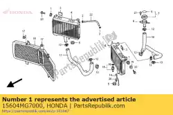 tule, oliekoeler van Honda, met onderdeel nummer 15604MG7000, bestel je hier online: