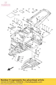 yamaha 1S3213171000 verblijf, motor 3 - Onderkant