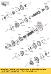 Tutaj możesz zamówić bieg, wyj? Cie 2nd, 34t ex250k8f od Kawasaki , z numerem części 132620468: