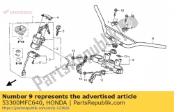 Tutaj możesz zamówić mostek, góra widelca od Honda , z numerem części 53300MFC640: