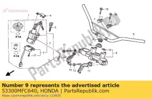 Honda 53300MFC640 comp. ponte, topo do garfo - Lado inferior