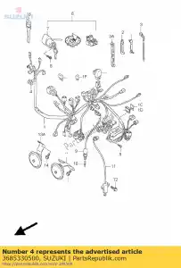 suzuki 3685330500 wire,head lamp - Bottom side
