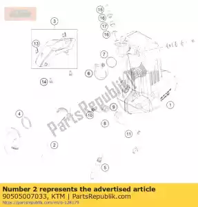 ktm 90505007033 tubo de escape a cpl. - Lado inferior