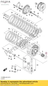 Suzuki 0916025074 washer,25x52x2. - Bottom side