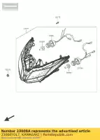 23008Y017, Kawasaki, stopcontact, hoofdlamp, links kawasaki ninja ex krt edition b j  special a se sc125 abs j300 j125 300 125 , Nieuw