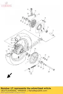 yamaha 1B2F53040000 falado definido, traseiro - Lado inferior