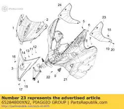 Aquí puede pedir cubierta del protector de la mano izquierda de Piaggio Group , con el número de pieza 65284800XN2: