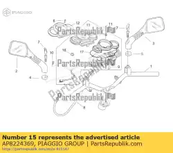 Tutaj możesz zamówić kabel deski rozdzielczej od Piaggio Group , z numerem części AP8224369: