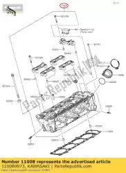 Tutaj możesz zamówić 01 g? Owica-komp-cylinder od Kawasaki , z numerem części 110080973: