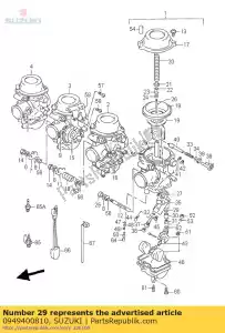 suzuki 0949400810 jato, agulha, o-9 - Lado inferior