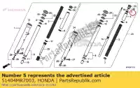 51404MR7003, Honda, siège, ressort honda  cb cbr st vfr vt xr 400 600 800 900 1000 1100 1300 1993 1994 1995 1996 1997 1998 1999 2000 2001 2002 2003 2004 2005 2006 2007 2008 2009 2010 2011 2012 2013 2017, Nouveau