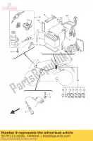 5D7H21310000, Yamaha, Banda, batteria yamaha mt yzf r 125 2008 2009 2010 2011 2012 2013 2015 2016, Nuovo