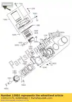 130011574, Kawasaki, piston-engine kvf650-a1 kawasaki brute force kvf 650 2002 2003 2005 2006 2007 2008 2009 2010 2011 2012 2013 2014, New