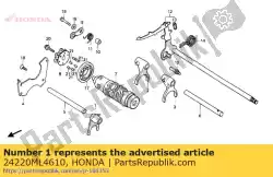 Here you can order the no description available at the moment from Honda, with part number 24220ML4610: