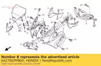 64270KPP860, Honda, tapa, l. capucha superior honda cbr  rw r repsol rs cbr125r cbr125rs cbr125rw 125 , Nuevo