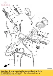 Yamaha 2YK263290000 dop, rubber - Onderkant