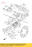 5UN259130000, Yamaha, retenue yamaha  wr yz 125 250 450 2013 2014 2015 2016 2017 2018 2019 2020 2021, Nouveau