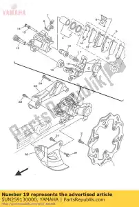 yamaha 5UN259130000 retenue - La partie au fond