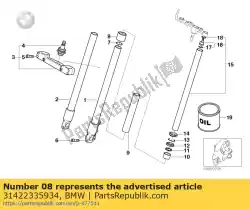 Here you can order the seal housing, slider from BMW, with part number 31422335934: