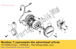 Qui puoi ordinare ac gen. Flywheel da Honda , con numero parte 31100KZ3J21: