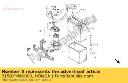 Here you can order the tube, battery breather from Honda, with part number 31503MM9000: