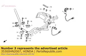 Honda 35300HN2007 sw assy, ??modo sele - Lado inferior