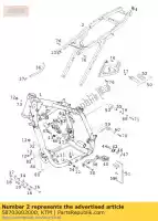 58703002000, KTM, sub frame cpl. duca nero ktm duke 640 1999 2000 2001 2002 2003 2004 2005 2006, Nuovo