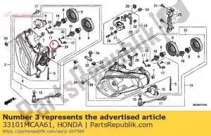 honda 33101MCAA61 plato - Lado inferior