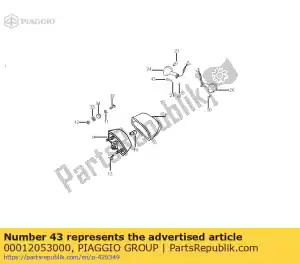 Piaggio Group 00012053000 parafuso m4x50 - Lado inferior