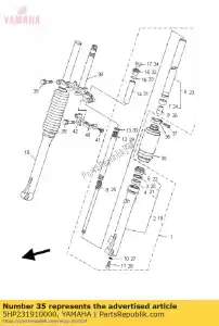 yamaha 5HP231910000 stivale - Il fondo