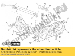 Aprilia AP8206823, Z??czka + rura odpowietrzaj?ca, OEM: Aprilia AP8206823