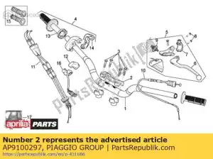 Piaggio Group AP9100297 perno en u superior - Lado inferior