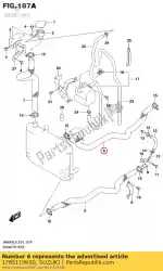 Ici, vous pouvez commander le durite, entrée radiateur auprès de Suzuki , avec le numéro de pièce 1785119K00: