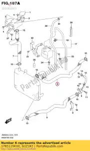 suzuki 1785119K00 durite, entrée radiateur - La partie au fond