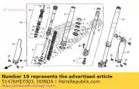 51476MEY003, Honda, anello, indossare honda crf 250 450 2005 2006 2007 2008 2009 2010 2011 2012 2013 2014, Nuovo