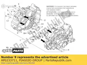 Piaggio Group AP0233711 bucha meia concha. azul - Lado inferior