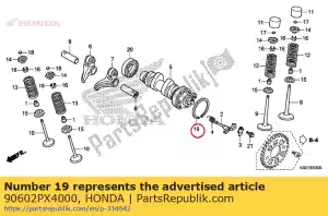 Honda 90602PX4000 anel de retenção b, interno, 47 mm - Lado inferior