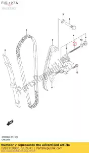 Suzuki 1283319B00 primavera - Lado inferior