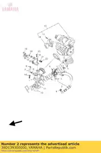 yamaha 39D139300000 assemblage d'entrée de tuyau - La partie au fond