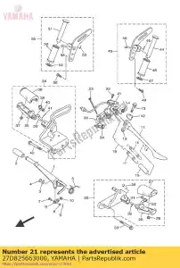 yamaha 27D825663000 schakelaar, zijstandaard - Onderkant