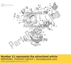 Piaggio Group RB000085 carburador - Lado inferior