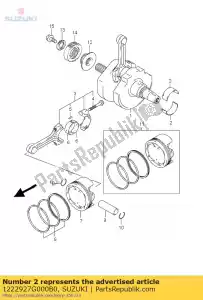 suzuki 1222927G000B0 bearing,cranksh - Bottom side