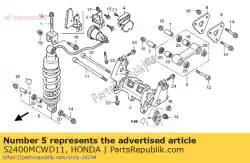 Here you can order the cushion assy., rr. From Honda, with part number 52400MCWD11:
